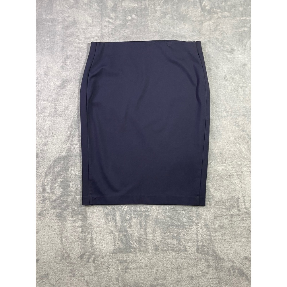 Dalia‎ Womens Navy Blue Stretch Pencil Skirt Size 12 Knee Length Career Office